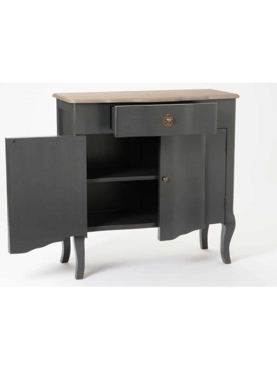 Petit buffet bois en 2 tons gris Amadeus