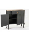 Petit buffet bois en 2 tons gris Amadeus