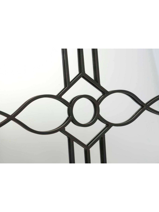 Miroir de décoration en fer noir