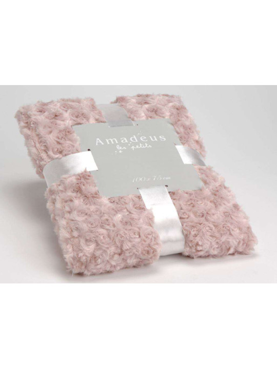 Petit plaid pour bébé rose