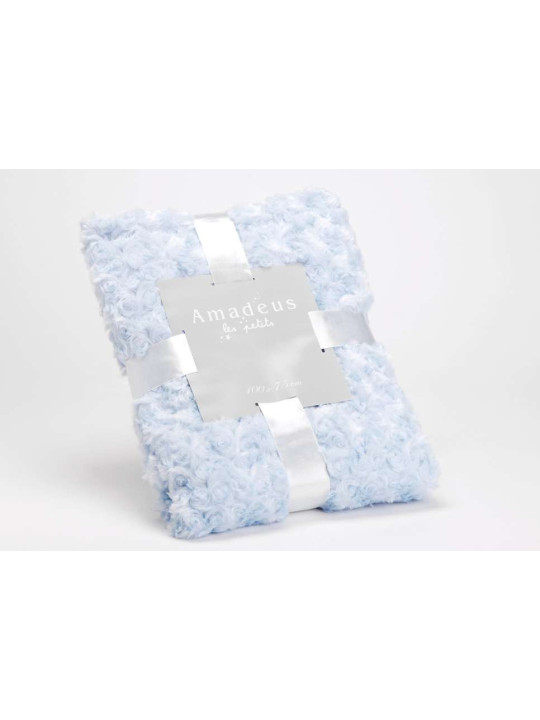 Petit plaid pour bébé bleu 