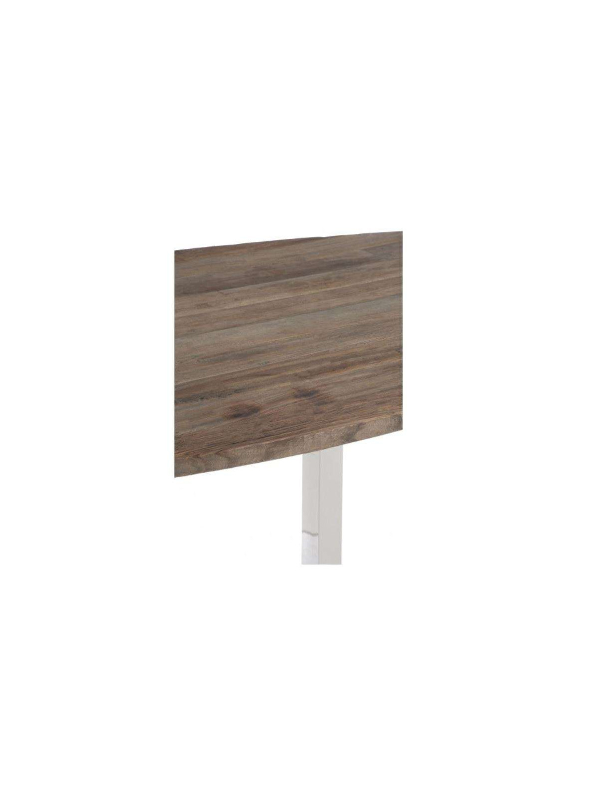 Table ovale moderne bois et acier