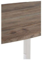Table ovale moderne bois et acier