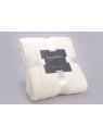 Plaid crème tricot 170*130 cm