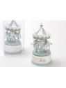 Caroussel musical bébé bleu