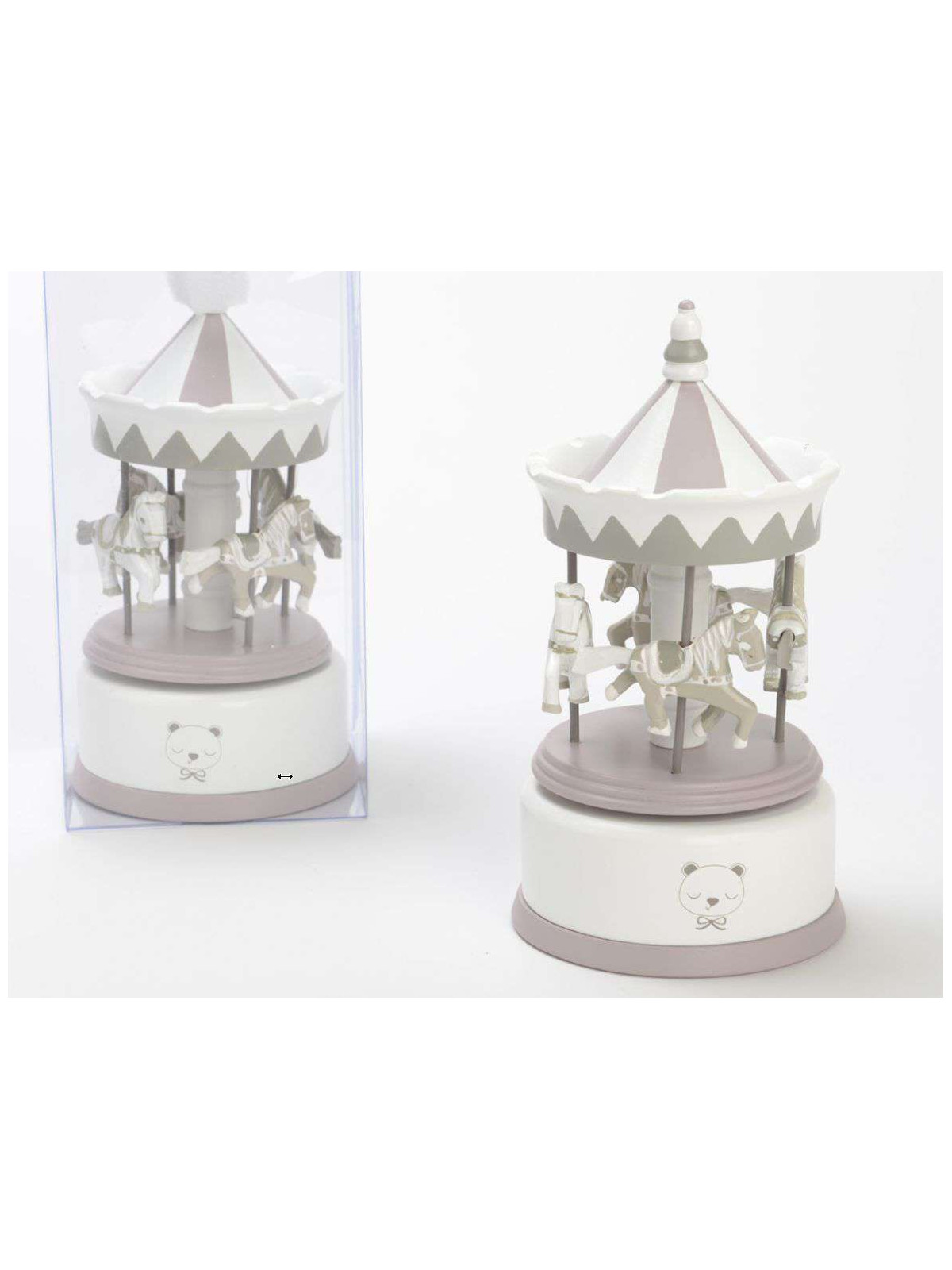 Caroussel musical bébé rose 