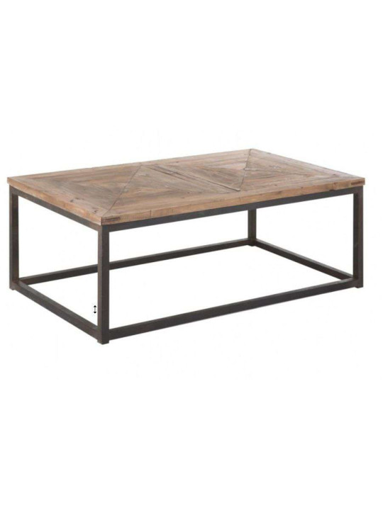 Table basse contemporaine mix métal bois