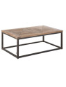Table basse contemporaine mix métal bois