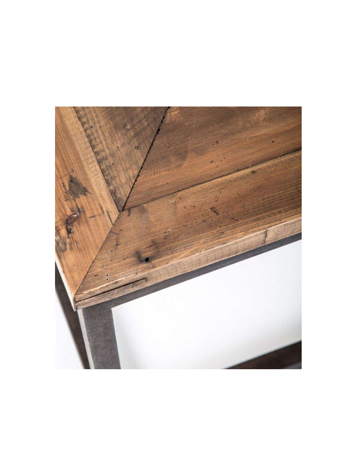 Table basse contemporaine mix métal bois