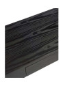 Meuble console bois noir épuré