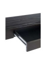 Meuble console bois noir épuré