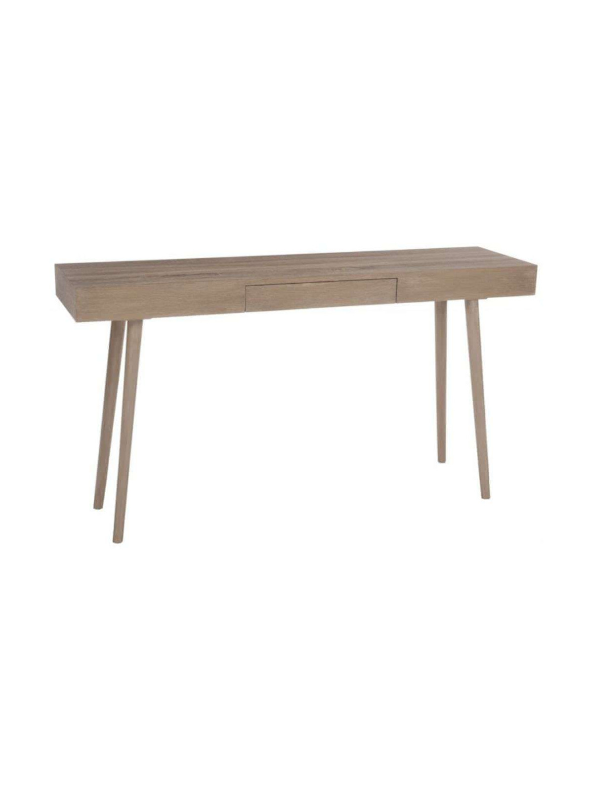 Meuble console bois naturel épuré