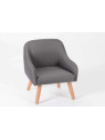 Fauteuil enfant gris scandinave