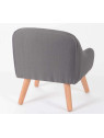 Fauteuil enfant gris scandinave