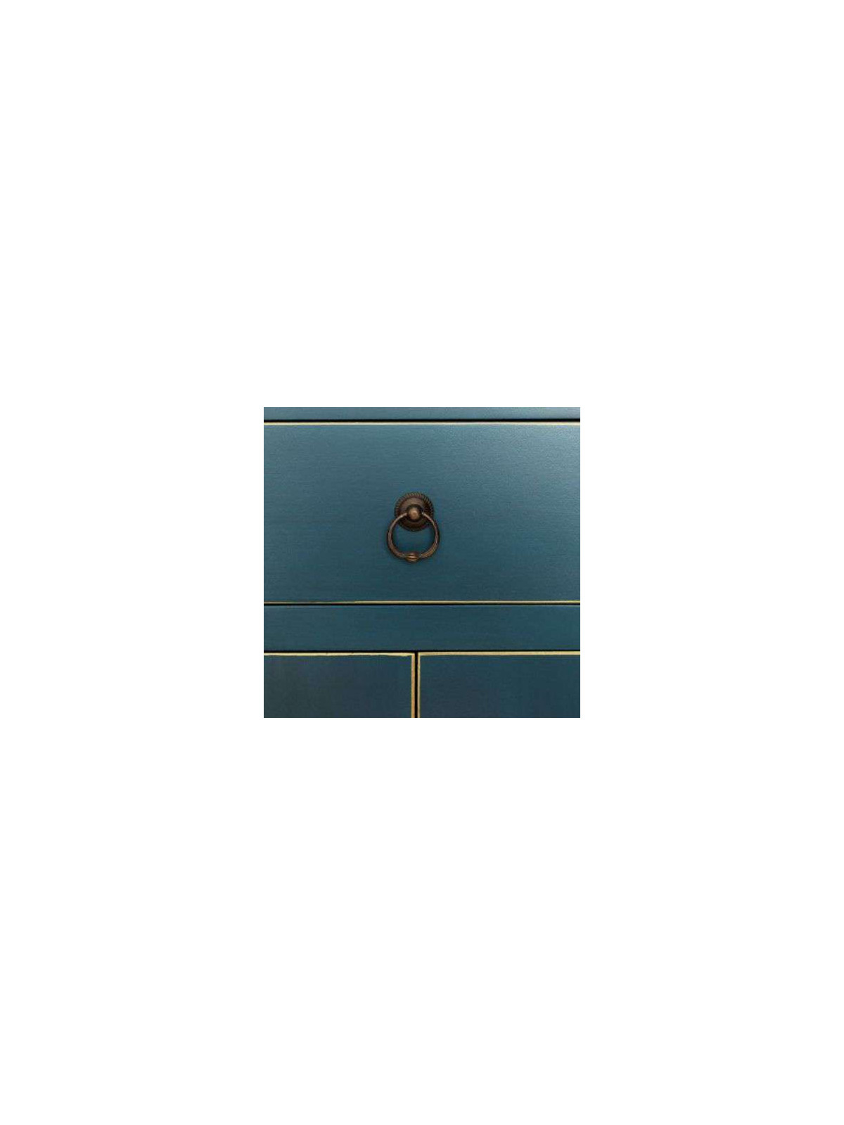 Armoire chinoise 2 portes bleue canard