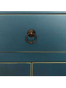 Armoire chinoise 2 portes bleue canard