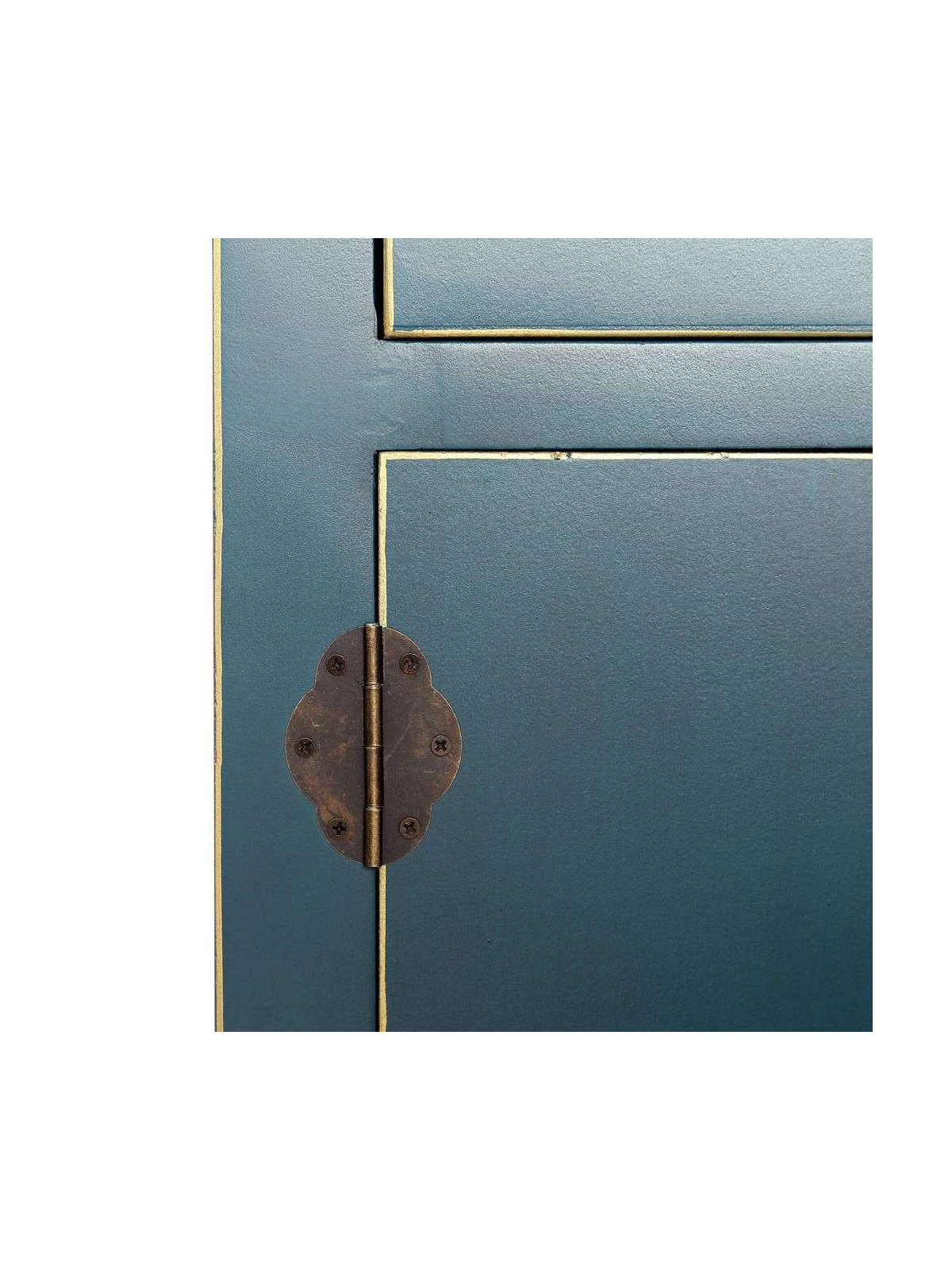 Meuble bas chinois bleu canard