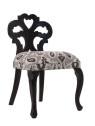 Chaise baroque noire chic