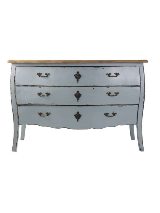 Grande commode baroque bleue grisée Vical home 