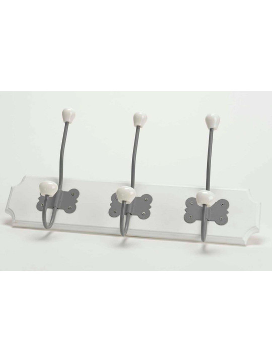 Porte manteaux 3 patères papillon