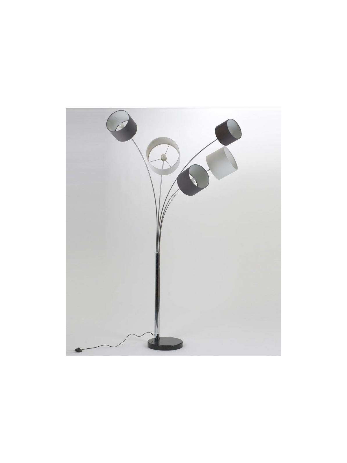 Lampe moderne haute 5 branches