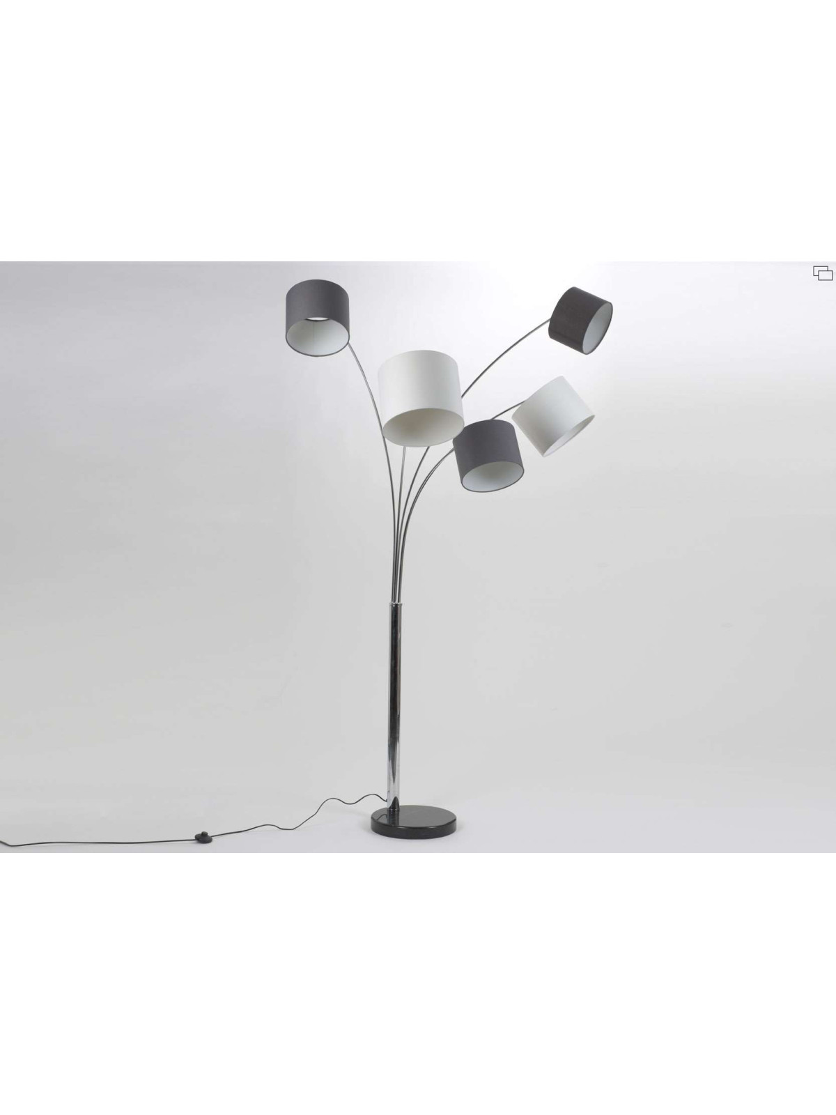 Lampe moderne haute 5 branches