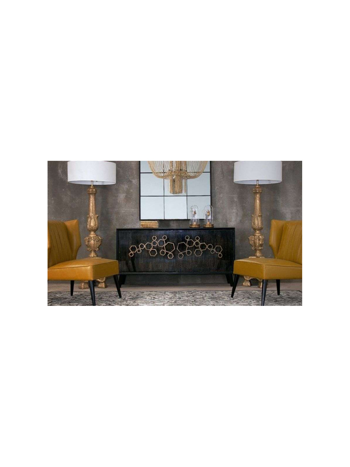 Grand buffet moderne avec décorations