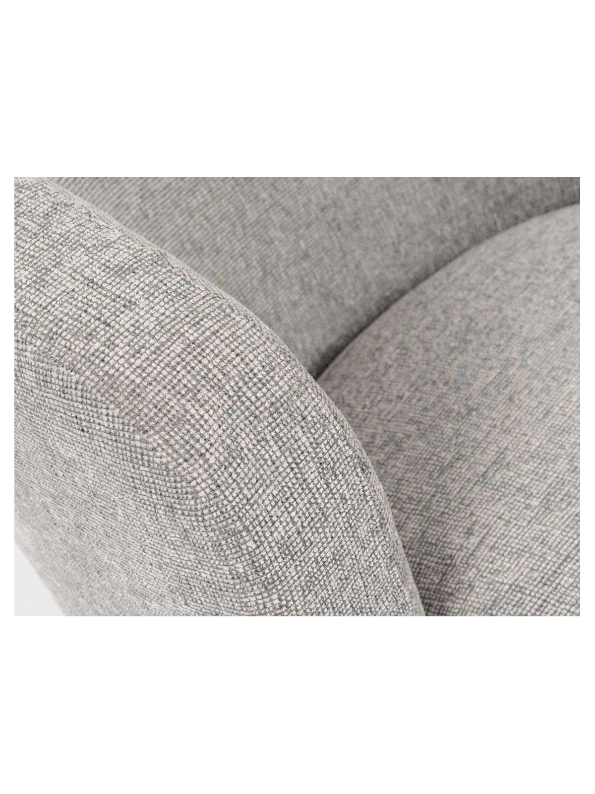 Fauteuil chauffeuse gris chiné