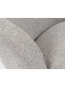 Fauteuil chauffeuse gris chiné