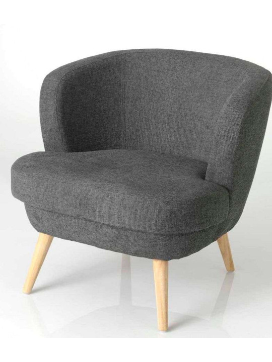 Fauteuil chauffeuse gris foncé