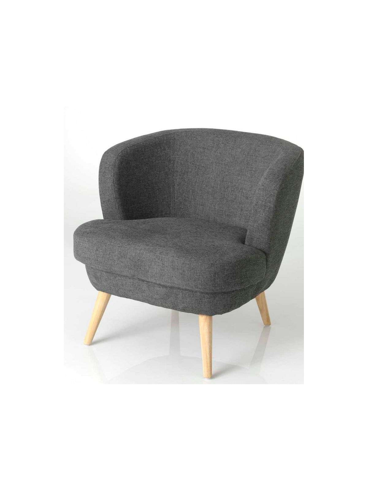 Fauteuil chauffeuse gris foncé