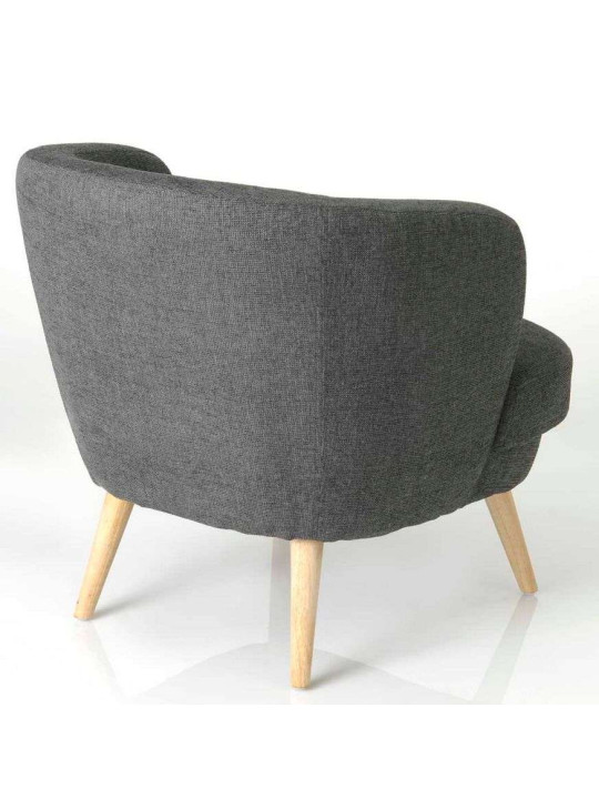 Fauteuil chauffeuse gris foncé