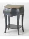 Table de nuit baroque blanche 1t 