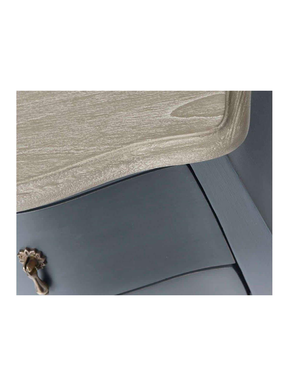 Console baroque grise 110 cm galbée