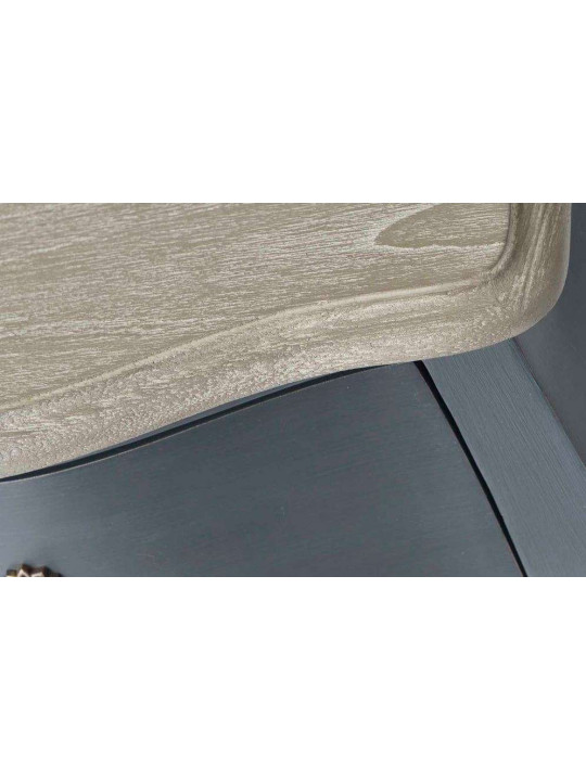 Console baroque grise 80 cm galbée