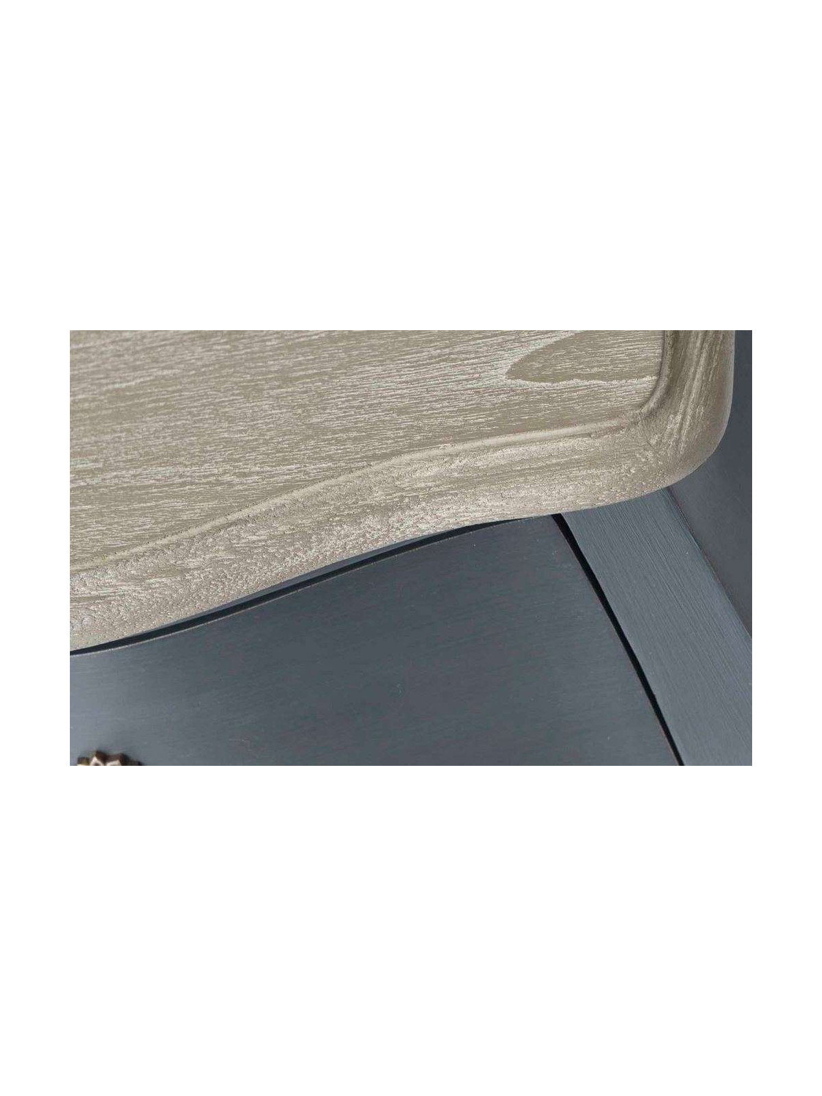 Console baroque grise 80 cm galbée