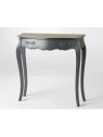 Console baroque grise 80 cm galbée
