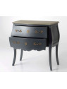 Commode baroque grise 2 tiroirs