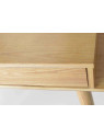 Coiffeuse en bois design incurvée