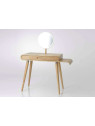 Coiffeuse en bois design incurvée