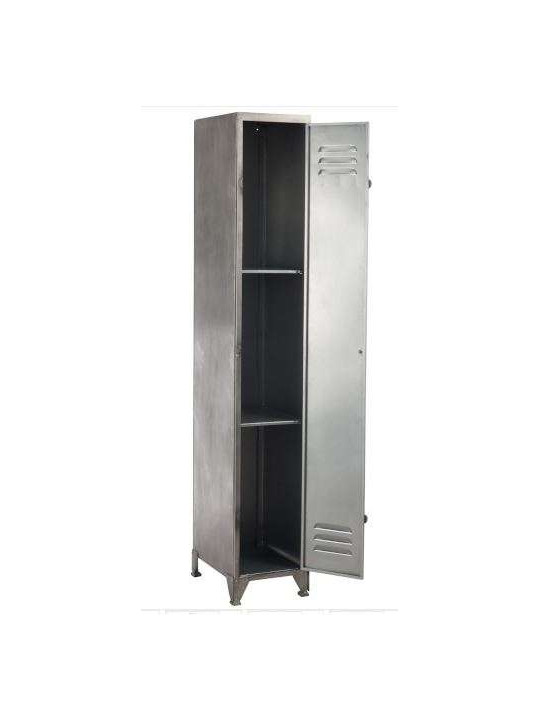 Armoire vestiaire métal gris Jolipa