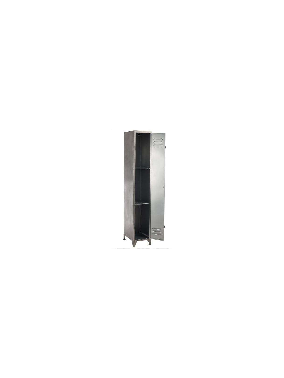 Armoire vestiaire métal gris Jolipa