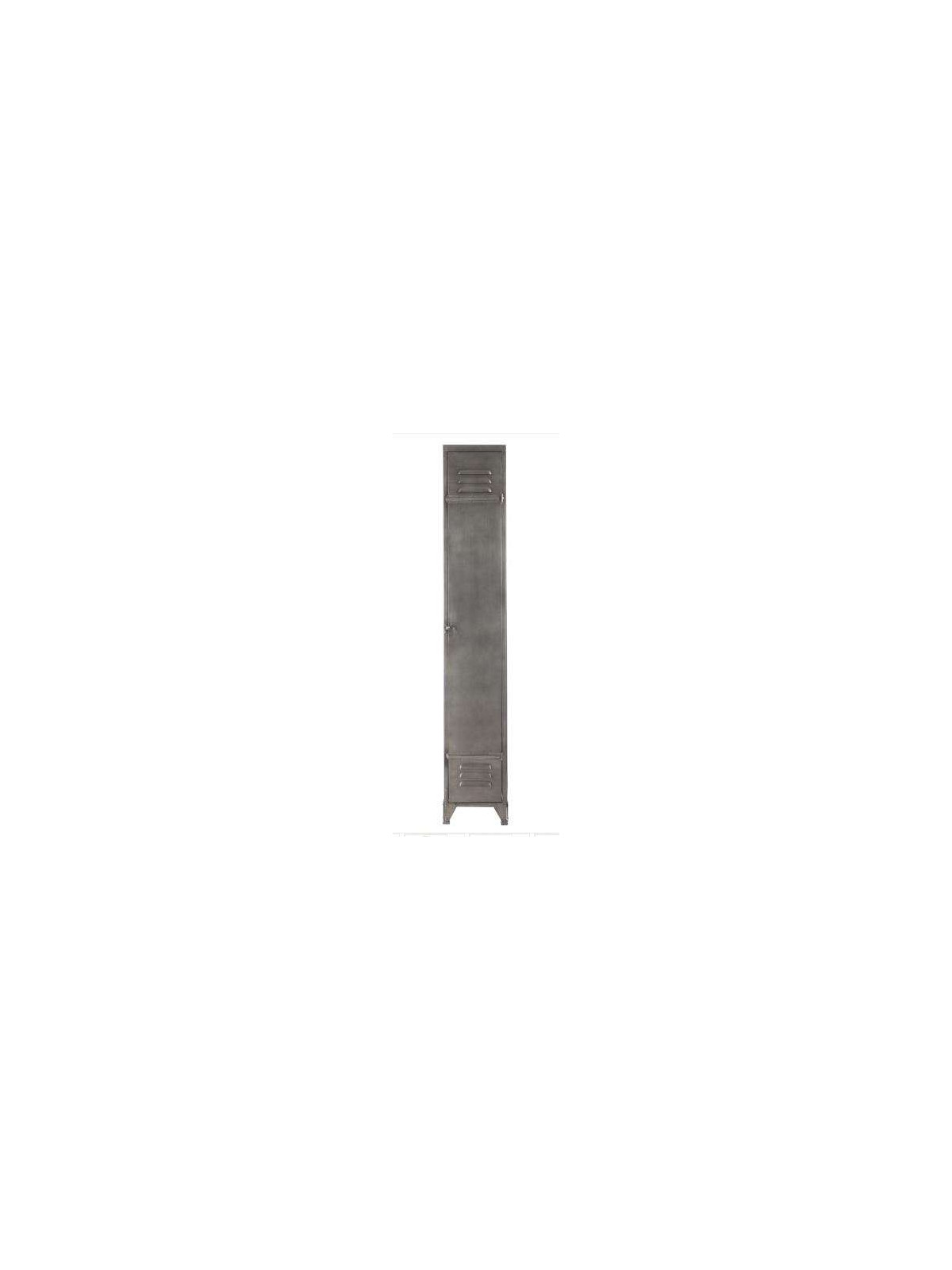 Armoire vestiaire métal gris Jolipa