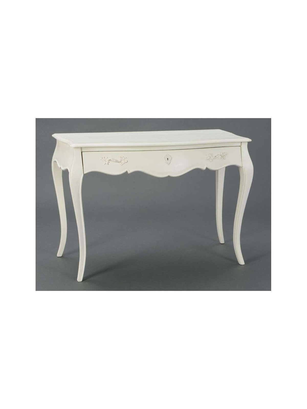 Bureau blanc baroque Amadeus