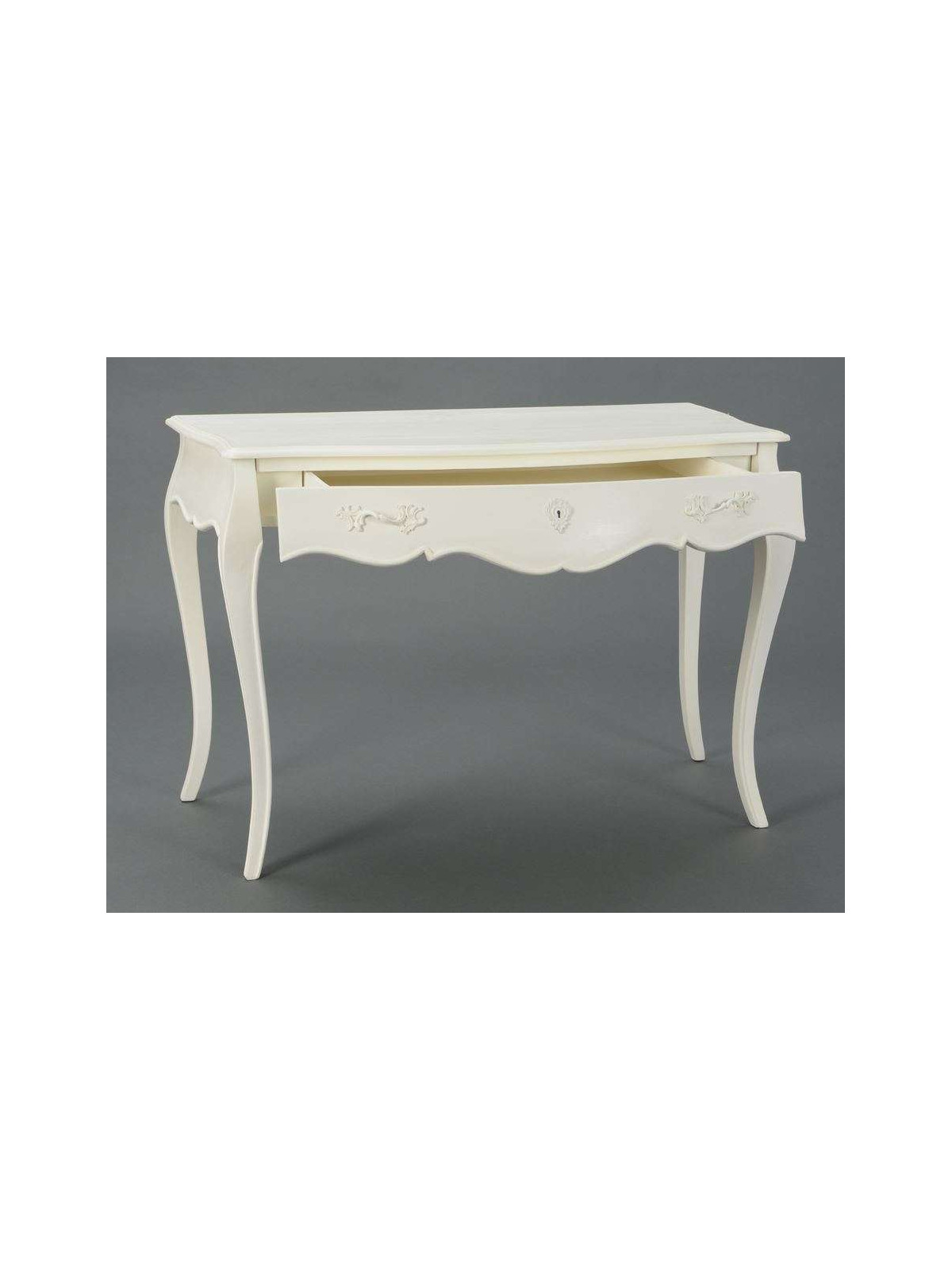 Bureau blanc baroque Amadeus