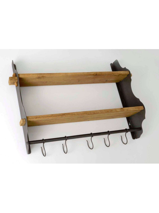 Etagère murale avec crochets
