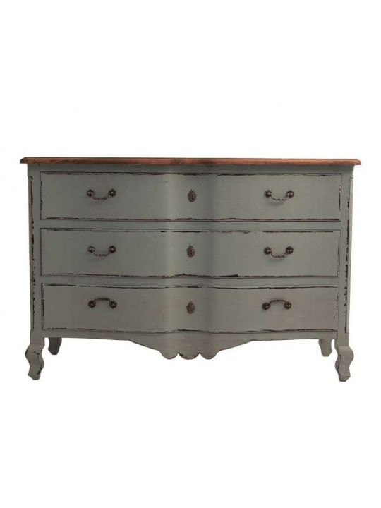 Commode arbalète grise romantique Vical Home