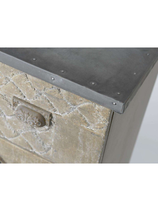 Chiffonnier sculpté avec 4 tiroirs