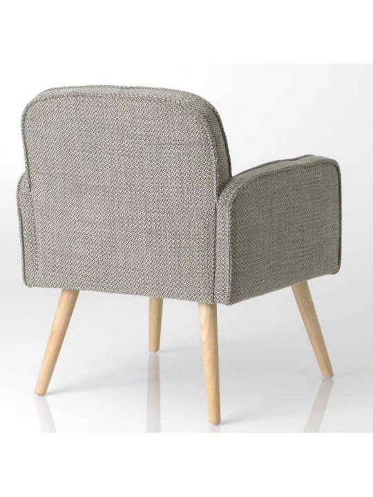 Fauteuil gris chiné scandinave Nuage