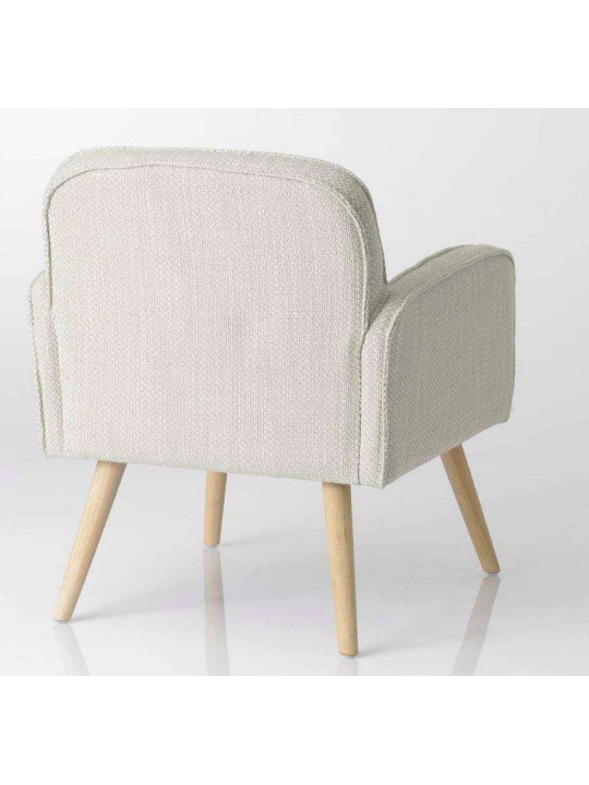 Fauteuil beige chiné scandinave Nuage